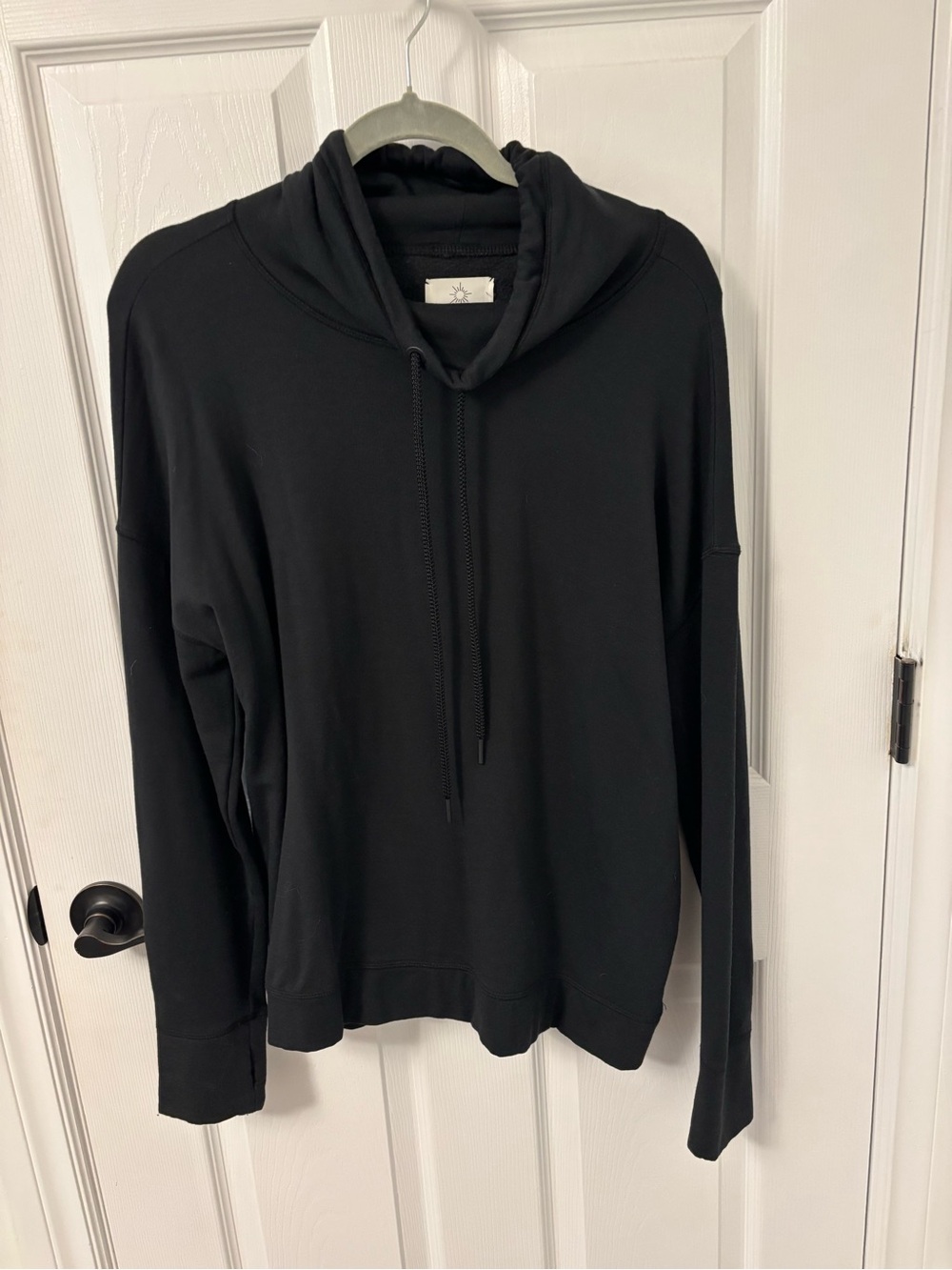 aerie Black Turtleneck Hoodie Sweater for Men